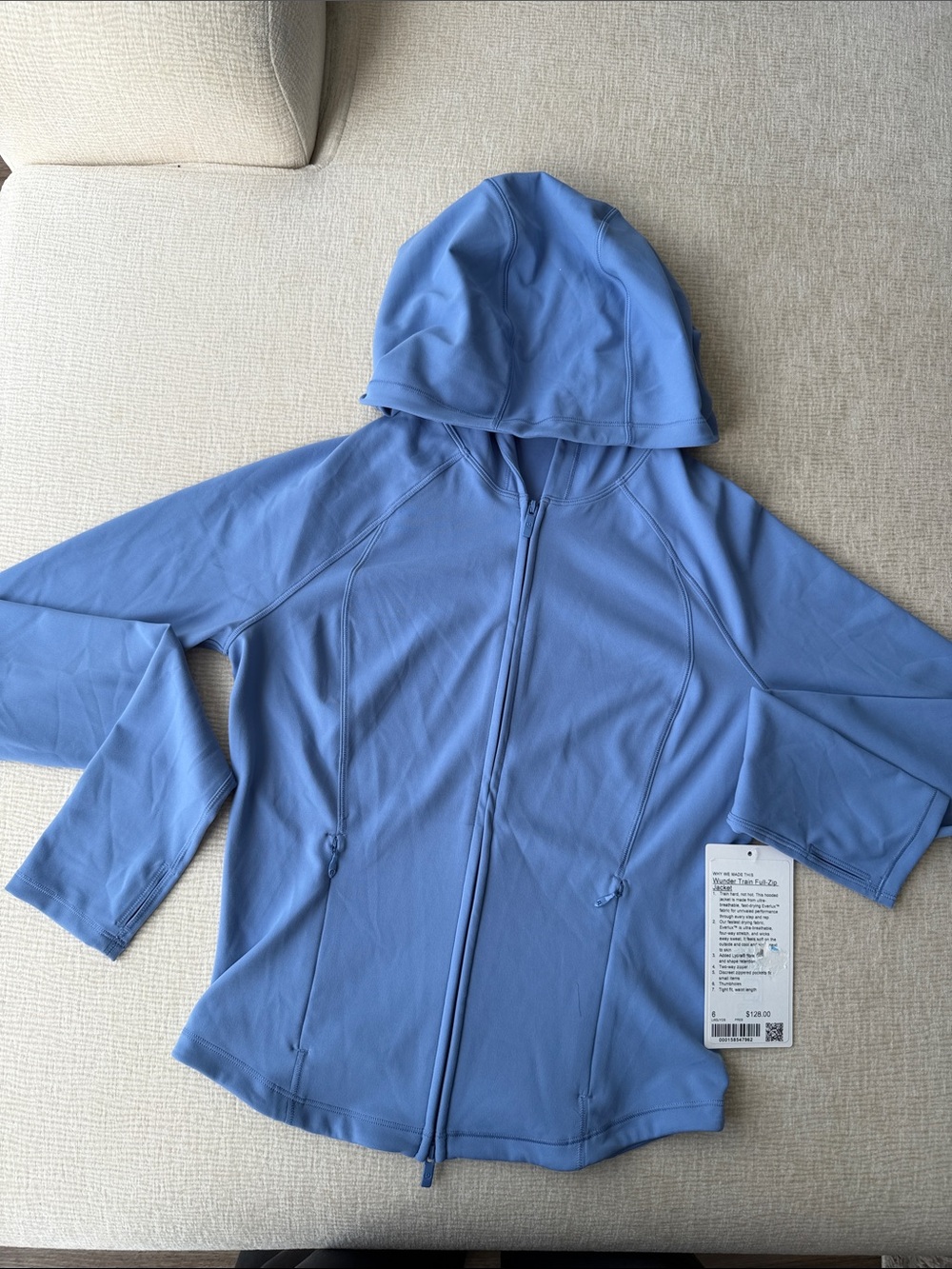lululemon athletica Light Blue Hooded Utility Jacket